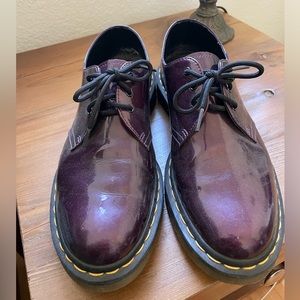 Dr Martens purple 1461 patent leather Oxford shoes women’s us size 10